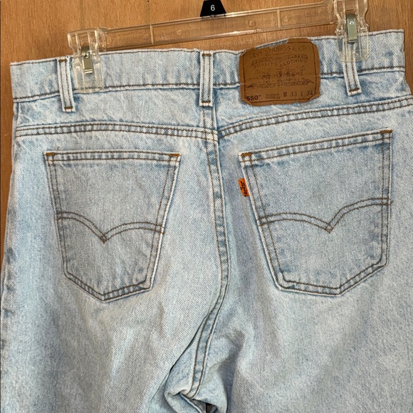 Vintage 80's Orange Tab Levi's Relaxed Fit Tapered Leg Men's 
33 x 34 Jeans - Picture 6 of 8